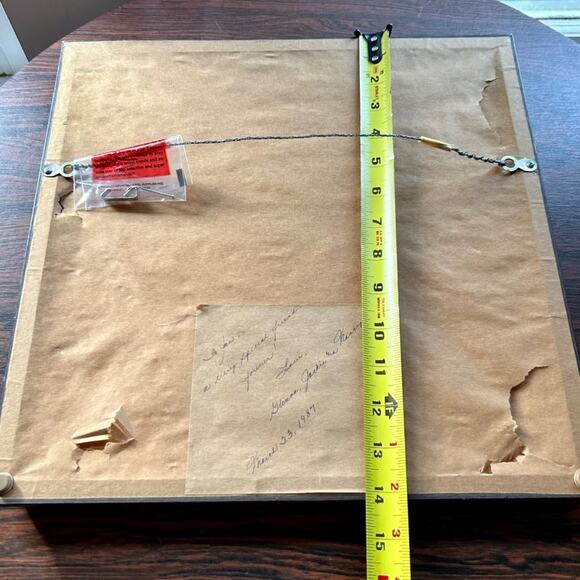 Vintage Forever Friends Handmade Needlepoint Cross Stitch, Matted & Framed - Picture 4 of 9